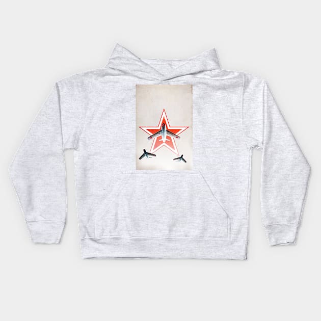 MIG15 Russian Jet Fighters Kids Hoodie by Pitmatic